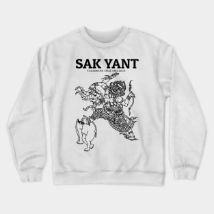 Antique Muay Thai Tattoo The Art of Eight Limbs Crewneck Sweatshirt